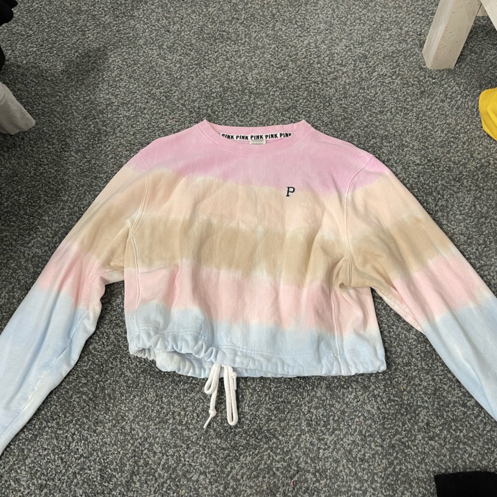 Pink ombre sweatshirt, size small